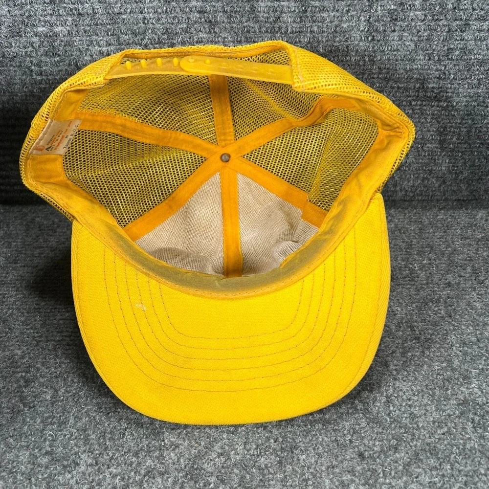 Vintage Pepsi Challenge Cap Hat Mens Snap Back Yellow Mesh Trucker 1980s
